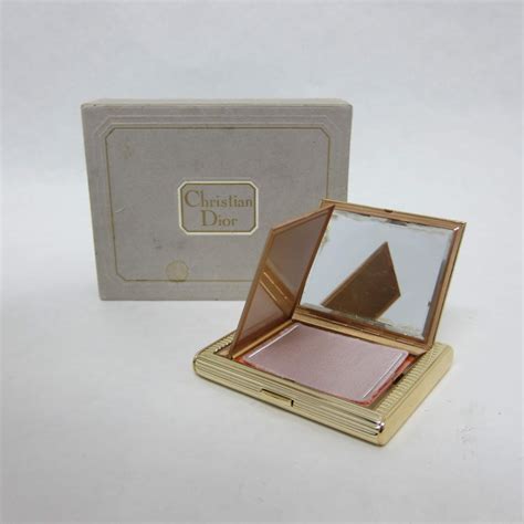 Vintage Dior Makeup Compacts .